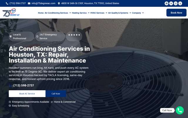 75 Degree AC's page as the assistant saw it