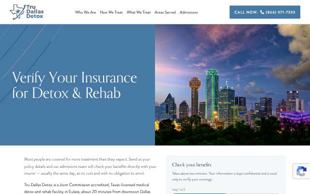 Page cited for Tru Dallas Detox & Recovery Center (Euless)