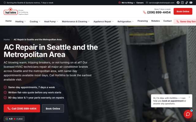 Page cited for HotWire