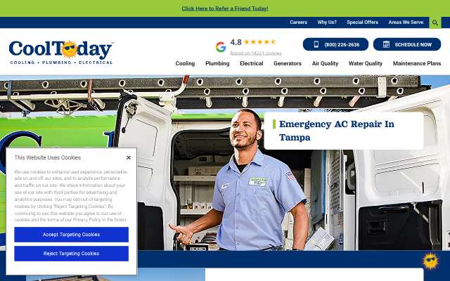 Page cited for Cool Today