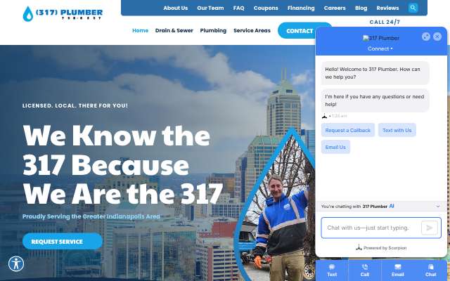 317 Plumber's page as the assistant saw it