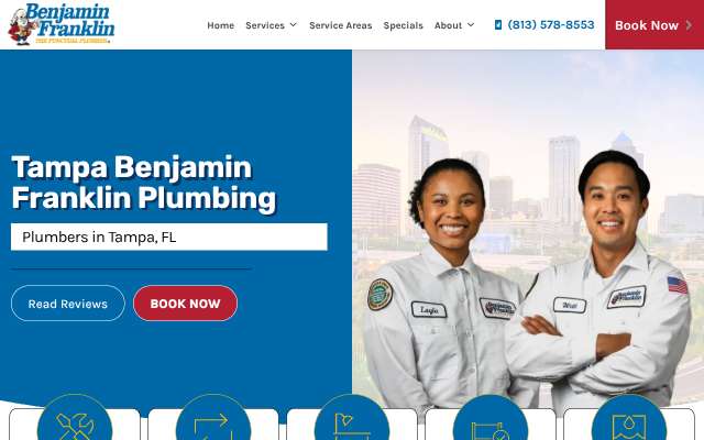 Page cited for Benjamin Franklin Plumbing (Tampa)