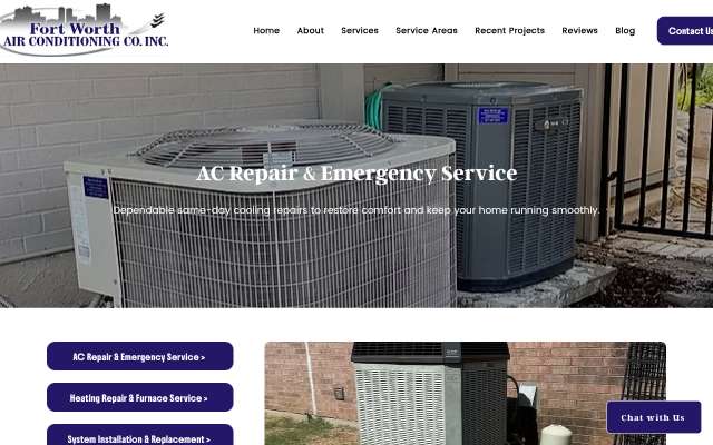 Page cited for Fort Worth Air Conditioning Co. Inc. (Fort Worth Air)