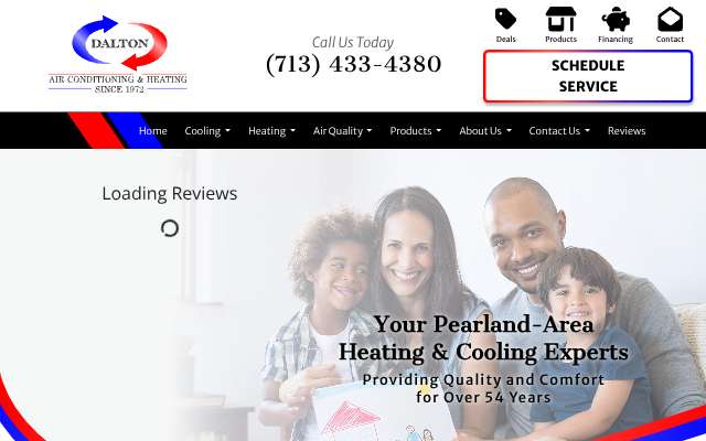 Dalton Air Conditioning and Heating LLC's page as the assistant saw it