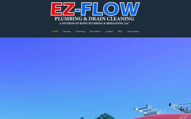 EZ-Flow Plumbing and Drain Cleaning's page as the assistant saw it