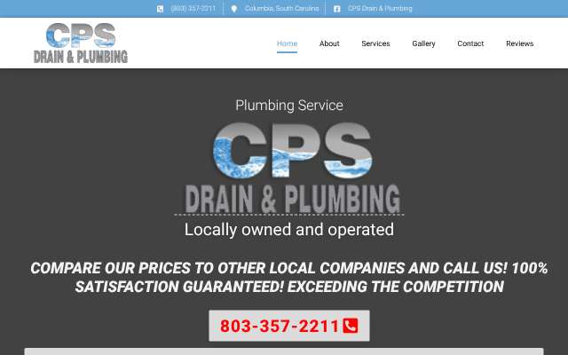 CPS Drain & Plumbing's page as the assistant saw it