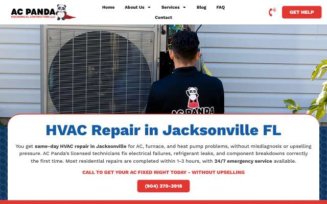 AC Panda's page as the assistant saw it