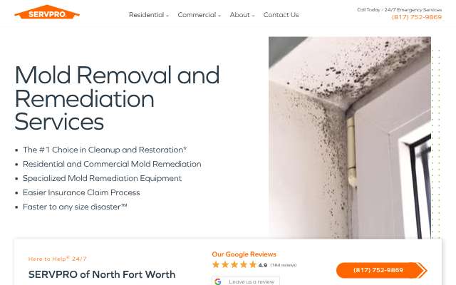 Page cited for SERVPRO of North Fort Worth