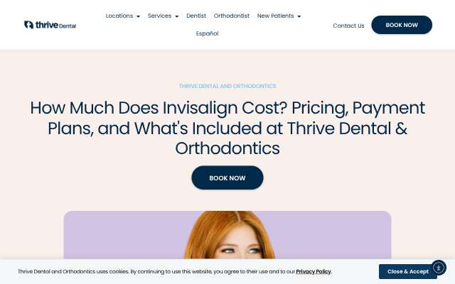 Page cited for Thrive Dental & Orthodontics (Dallas + 5 DFW locations)