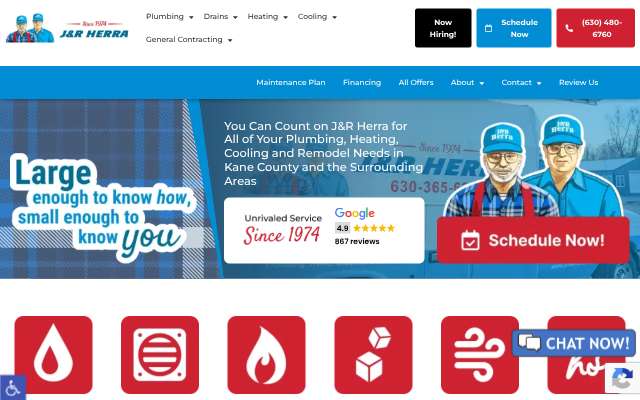 Page cited for J&R Herra Water Heaters