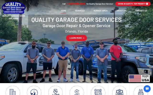 Quality Garage Door Services's page as the assistant saw it