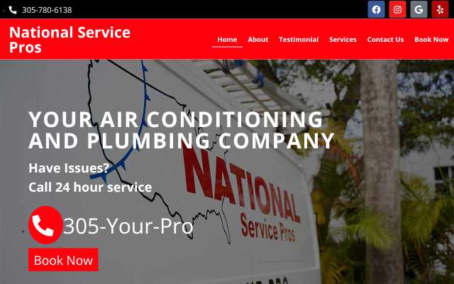 Page cited for National Service Pros