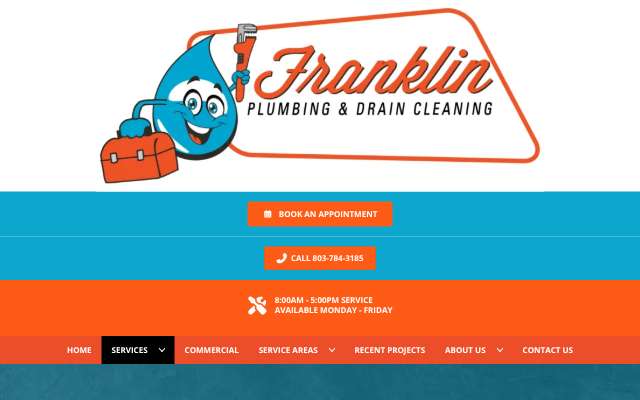 Franklin Plumbing & Drain Cleaning's page as the assistant saw it