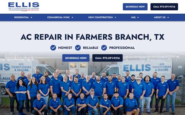 Page cited for Ellis Air Conditioning and Heating