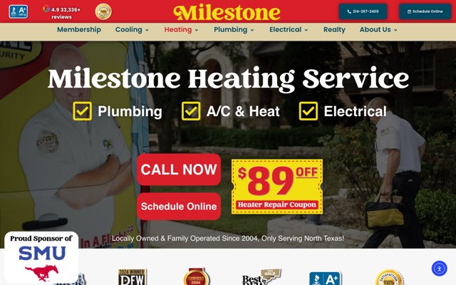 Page cited for Milestone Home Service Co.