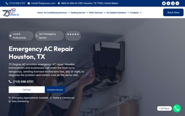 75 Degree AC's page as the assistant saw it