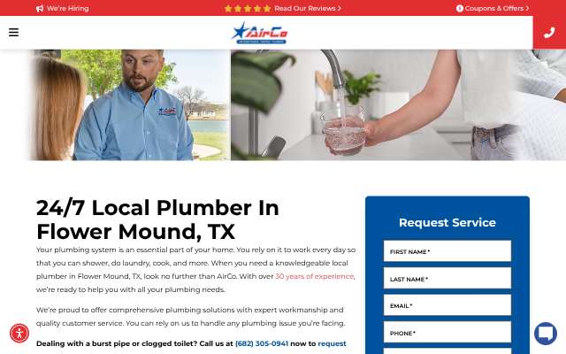 Airco's page as the assistant saw it