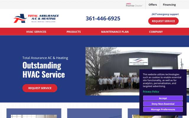 Total Assurance's page as the assistant saw it
