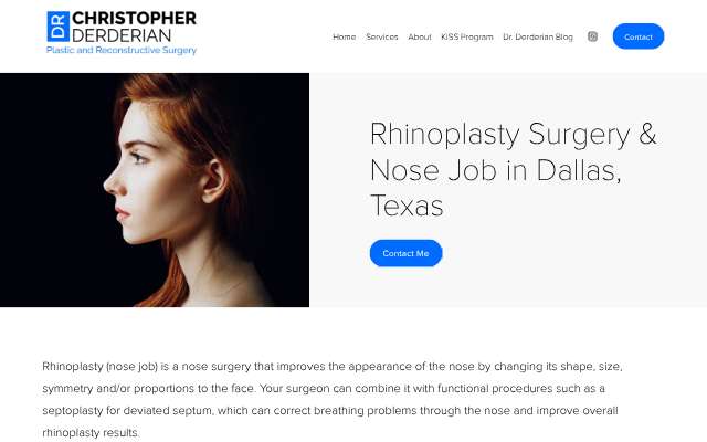 Page cited for Dr. Derderian - Plastic and Reconstructive Surgery (Dallas)