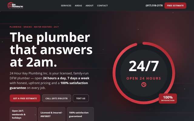 Page cited for 24 Hour Key Plumbing Inc.