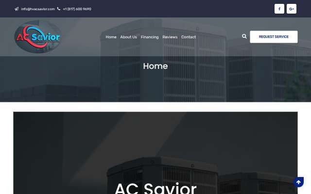 AC Savior Air Conditioning and Heating's page as the assistant saw it