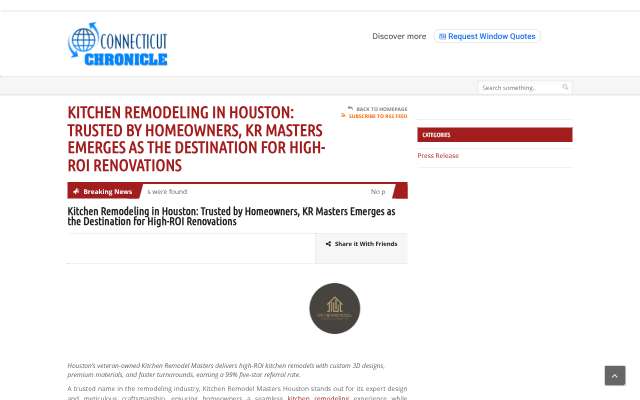 Page cited for Kitchen Remodel Masters Houston