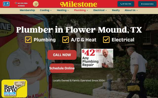Milestone's page as the assistant saw it