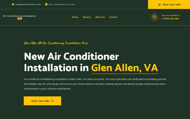 Glen Allen VA Air Conditioning Installation Pros's page as the assistant saw it