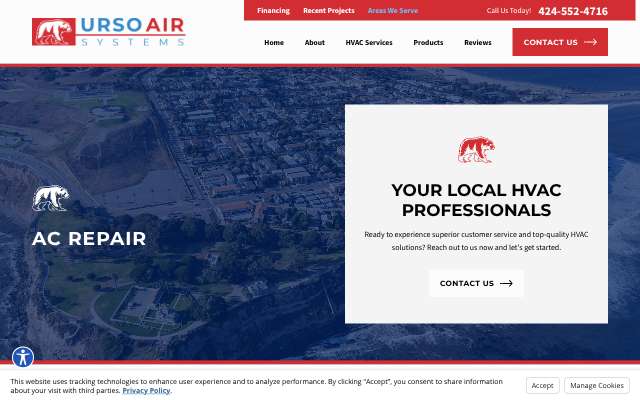 Urso Air Systems's page as the assistant saw it