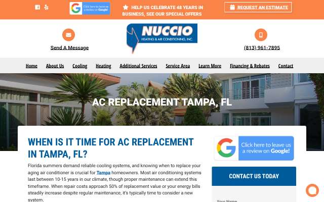 Page cited for Nuccio Heating & Air Conditioning, Inc.