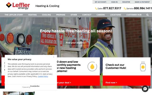 Carlos Leffler Energy Inc's page as the assistant saw it