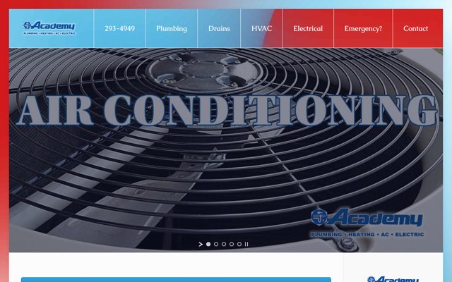 Page cited for Academy Plumbing, Heating, Air Conditioning and Electric