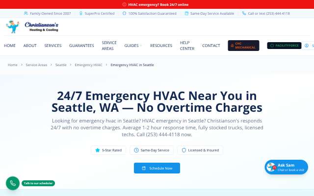 Page cited for Christianson's Heating & Cooling