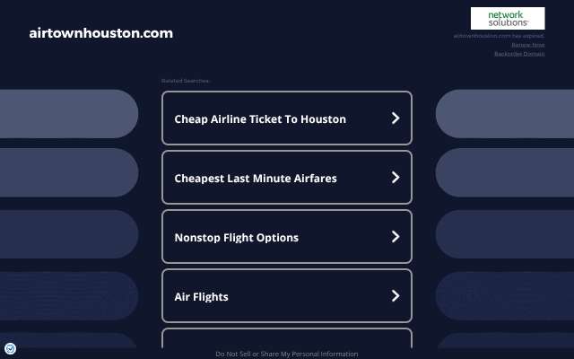 Air Town LLC's page as the assistant saw it