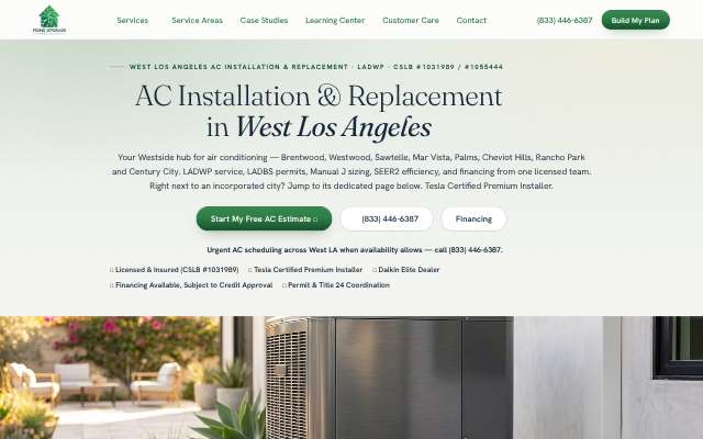 Home Upgrade Specialist's page as the assistant saw it