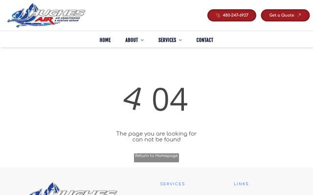 Hughes Air's page as the assistant saw it