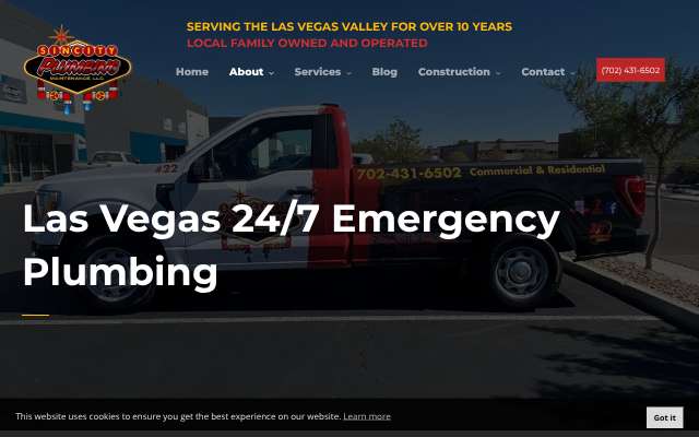 Page cited for Sin City Plumbing & Maintenance