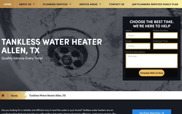 JMP Plumbing Services's page as the assistant saw it