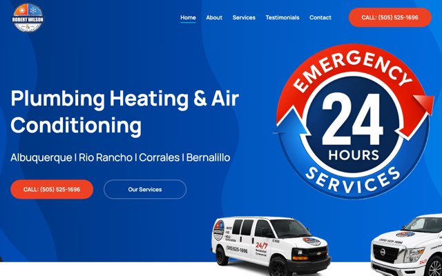 Page cited for Robert Wilson Plumbing Heating & Air Conditioning