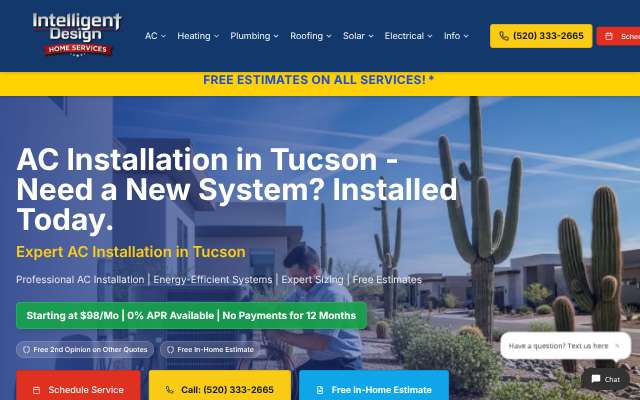 Intelligent Design Air Conditioning, Plumbing, Solar & Electric's page as the assistant saw it