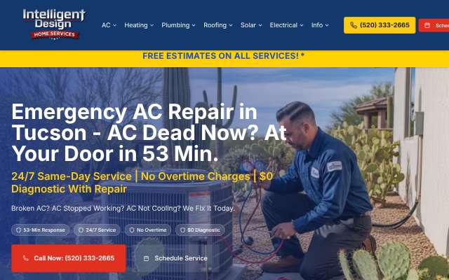 Intelligent Design Air Conditioning, Plumbing, Solar & Electric's page as the assistant saw it