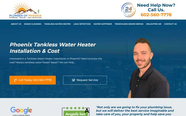 Plumber of Phoenix's page as the assistant saw it
