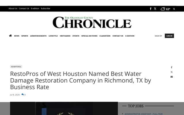RestoPros of West Houston's page as the assistant saw it