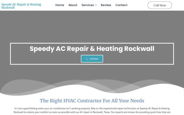 Speedy AC Repair & Heating Rockwall's page as the assistant saw it