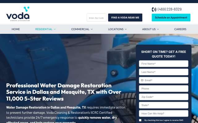Page cited for Voda Cleaning & Restoration