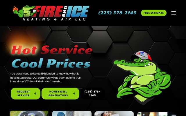 Fire And Ice Heating & Air LLC's page as the assistant saw it