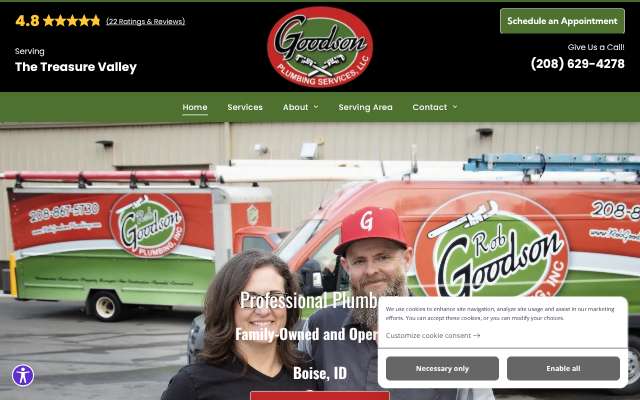 Page cited for Goodson Plumbing Services