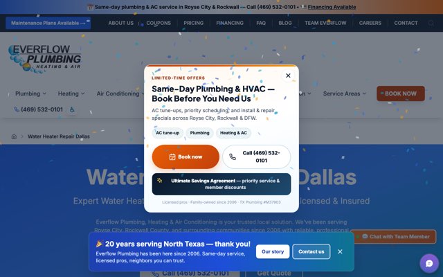 Page cited for Team Everflow (Everflow Plumbing, Heating & Air)