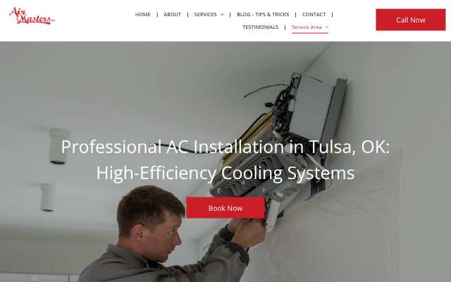 Air Masters Inc.'s page as the assistant saw it