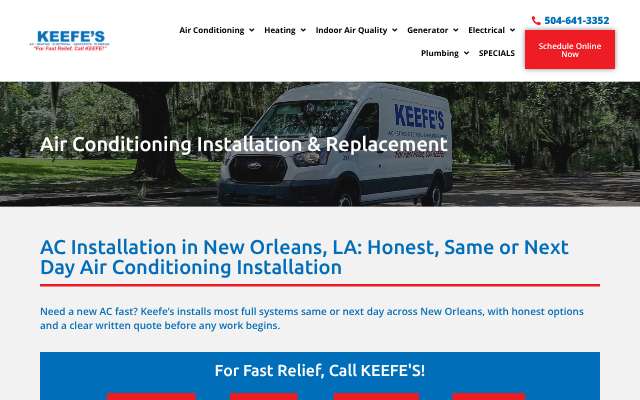 Keefe's's page as the assistant saw it